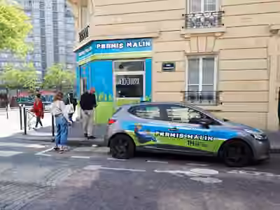 Permis Malin - Paris 15 - Location de voitures auto-école à double commande