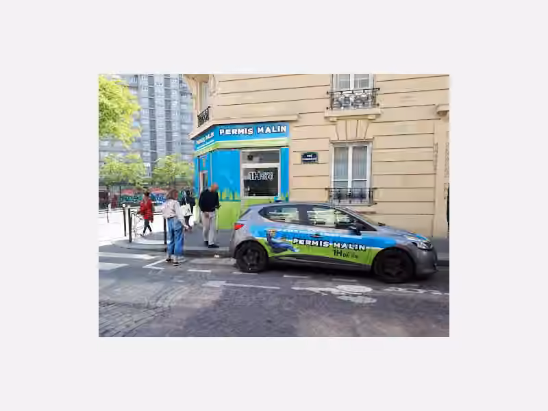 Permis Malin - Paris 15 - Location de voitures auto-école à double commande