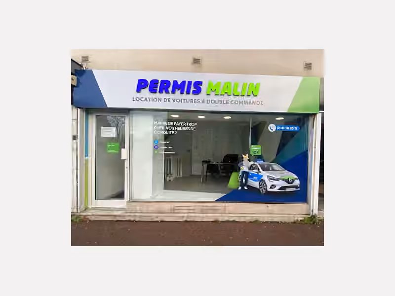 Permis Malin - Créteil (94) - Location de voitures auto-école à double commande